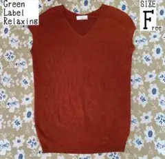 ★美品★ Green Label Relaxing ニット　ベスト　F ゆったり