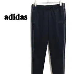 adidas 黒　トレーニングパンツ　L ロング丈　3ストライプス　ジムウェア