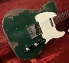 Fender Mexico telecaster グリーン レリックのサムネイル