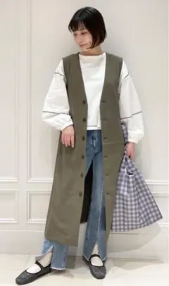 GLOBAL WORK ロングジレジャンスカ