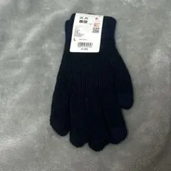 UNIQLO ヒートテックニットグローブ ネイビー L カウズ ウィンター