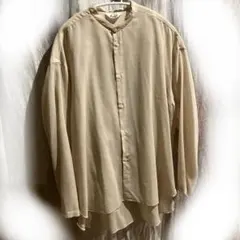 Acut 長袖 バンドカラーシャツ オーダー山シャツイエロー サイズ5