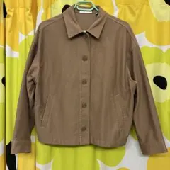 ユニクロ　ジャージーリラックスジャケット　X L ベージュ