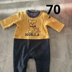 miki HOUSE DOUBLE_B ロンパース 70