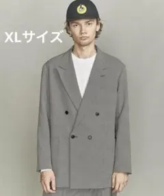 ビューティーアンドユース　ガンクラブチェック ダブル 4B ジャコット　XL