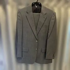 バーバリーロンドンメンズセットアップスーツシルバーグレー