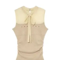 andmary Lacey ribbon cardigan ivory - メルカリ