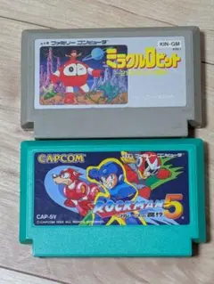 FCソフト　ミラクルロピット　ロックマン5