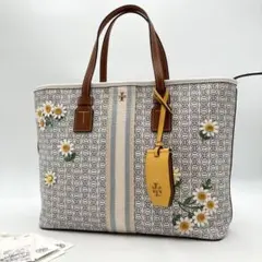 レア！極美品✨ トリーバーチ ジェミニリンク デイジー トートバッグ 花柄 刺繍