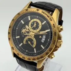 【稼働/世界950本限定】 ハンティングワールド クロノグラフ メンズ 黒文字盤のサムネイル