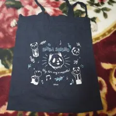 アオペラ 巾着トートバッグ Snowy day パンダ師匠