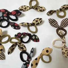 リボン付きヘアゴム15個セット