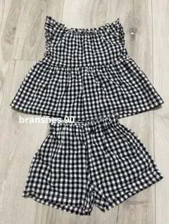 branshes ギンガムチェックセットアップ