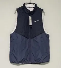 L 新品 ナイキ ランニングベスト サーマ レペル 中綿ベスト ランニング