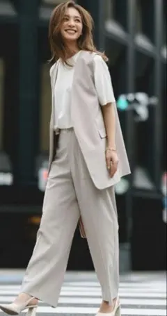 最終価格！【接触冷感/UVケア/ストレッチTENNENTOUCHワイドパンツ