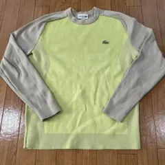 LACOSTE ラコステ バイカラー クルーネックニット　Sサイズ