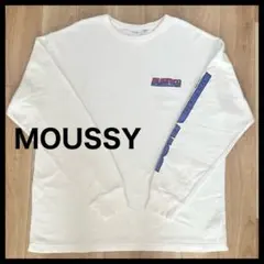 MOUSSY ロンT トップス 長袖Tシャツ トレーナー 白