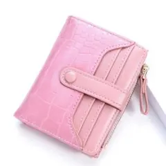 フラグメントケース クロコ風 カードポケットが9つ 紙幣小銭入れ付き 薄型