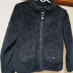 140cm猫(オンワード)フリースジャケット女の子通学用