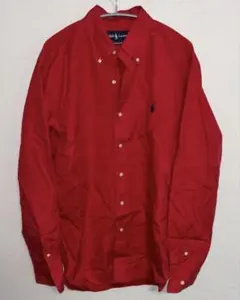 【POLO RALPH LAUREN ボタンダウンシャツ / レッド】メンズＭ