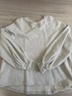 HEAVENLY ライトグレー バルーンスリーブ トレーナー