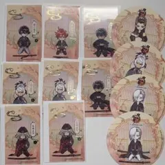 刀剣乱舞　アニカフェ　コースター　箔押しカード　12点セット