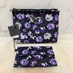 新品 ANNA SUI アナスイ ポーチ 花柄 バタフライ ティッシュケース付のサムネイル