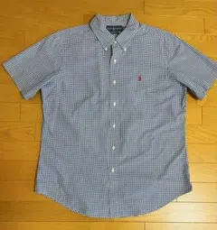 ラルフローレン　半袖　シャツ　ギンガムチェック　XL