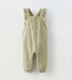 zarababy 花柄コーデュロイオーバーオール　74