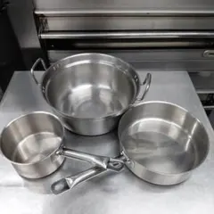 業務用 調理鍋 3点セットのサムネイル