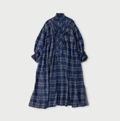 美品✨45R ウール　長袖　ワンピース グレー　45rpm 45R 45rpm ワンピース ツイード ウール 2 M グレー ロング 長袖