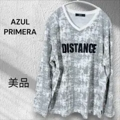 AZUL PRIMERA DISTANCE Vネック長袖Tシャツ