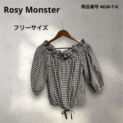 ロージーモンスター ミニフリル ギンガムチェック 長袖ブラウス - メルカリ