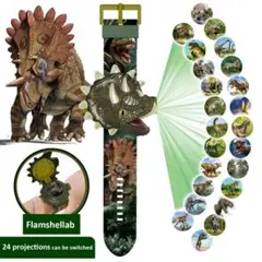 トリケラトプス　ライトプロジェクション　子供用腕時計