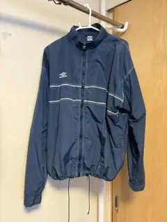 90年代UMBRO ネイビー ナイロンジャケット L/Ｇ