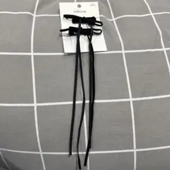 Lattice ブラックリボンヘアピン 2個セット