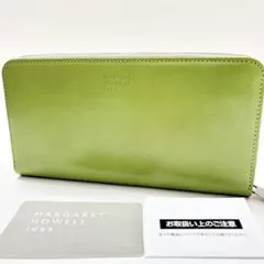 ✨新品✨マーガレット✨ハウエル✨アイデア✨オリーブ✨ラウンド✨長財布✨未使用品のサムネイル