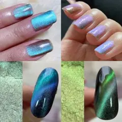 7色セット マグネット パウダー  ミラー ネイル 、マグネットネイル