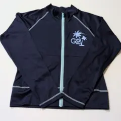 ネイビー ラッシュガード ジッパー付き　130