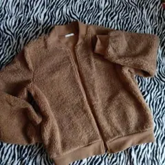 ブラウン フリースジャケット