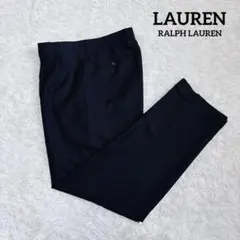 美品✨ローレンラルフローレン 2タック ウール スラックス ダークネイビーのサムネイル