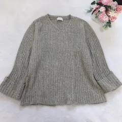 セレクトモカ 長袖ニット ゆるだぼ トップス シンプル カジュアル ベーシック