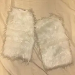 レッグウォーマー ファー ホワイト
