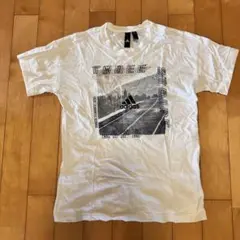 【美品】adidas アディダス ストライプ Tシャツ ホワイト