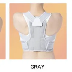 姿勢改善 サポーター ベルト 白 グレー