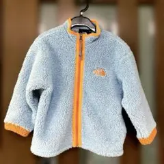 THE NORTH FACE フリースジャケット 水色/オレンジ　キッズ用