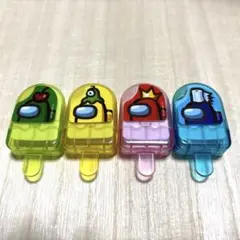 アモングアスAmong Us ケース入り消しゴム　4個セット