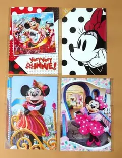 ディズニーストア 25th ディズニーファン ミニー ポストカード ４枚セット