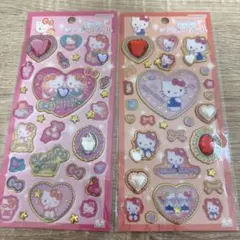 正規品 サンリオ キラキラジュエルシール ハローキティ 3D キティ 2枚セット