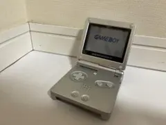 [完品]美品・おまけ付き　ゲームボーイアドバンスSP プラチナシルバー